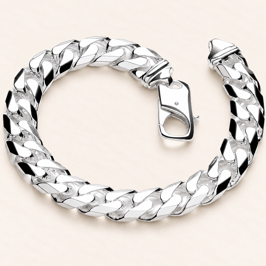 Bracelet Gourmette 10,5 mm — argent