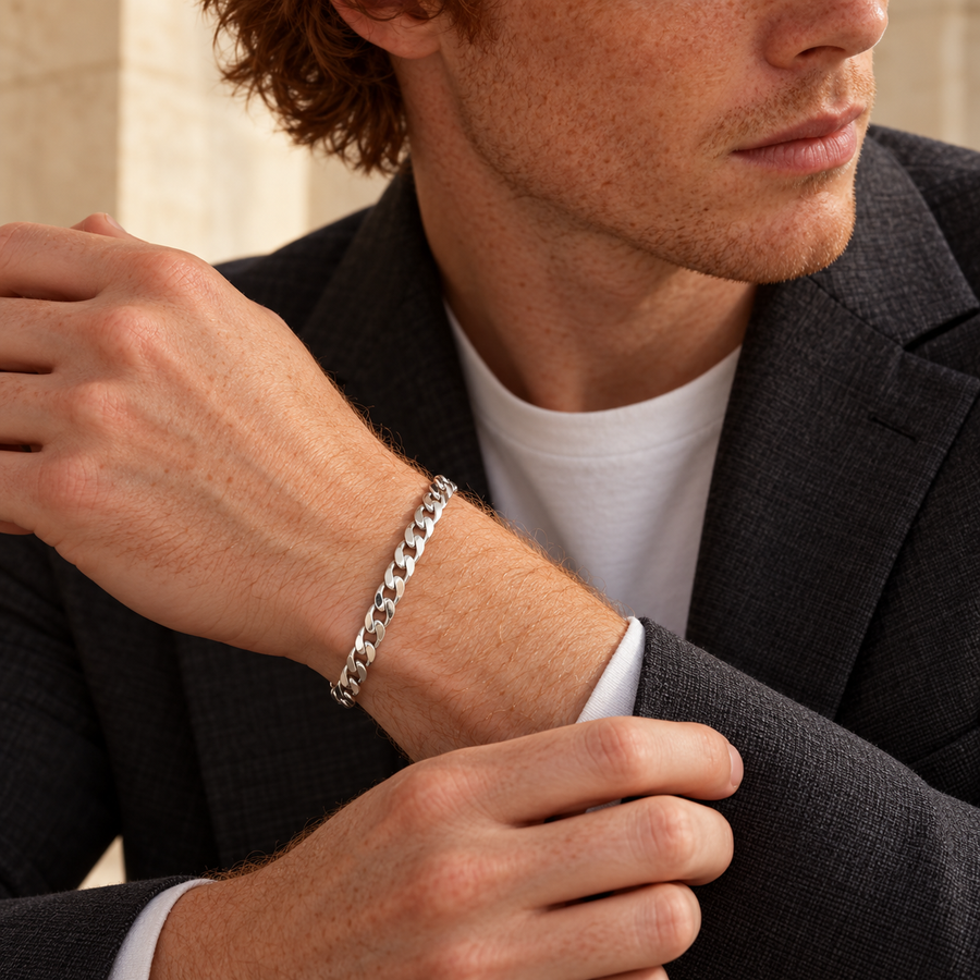 Bracelet maille gourmette