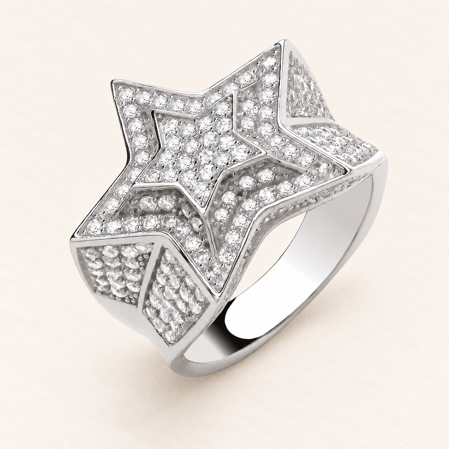 Bague Étoile de Lumière — argent