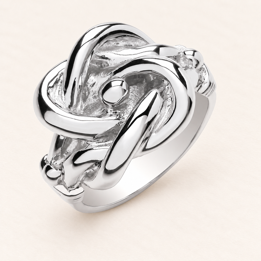Bague Nœuds Polis — argent