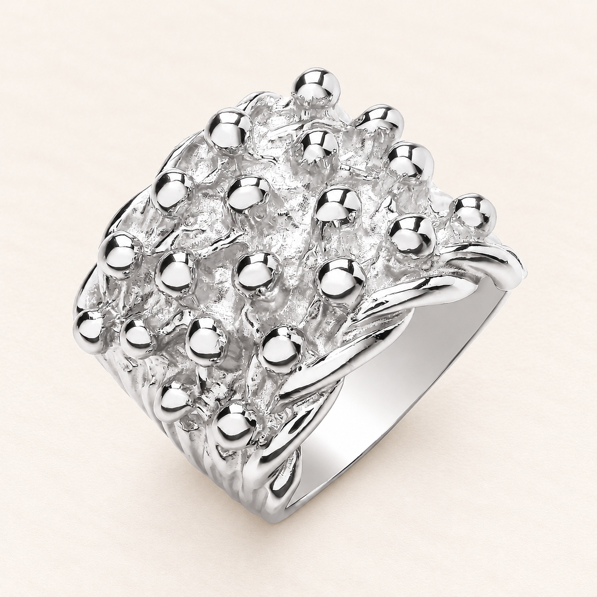 Bague Tressage Sculpté — argent