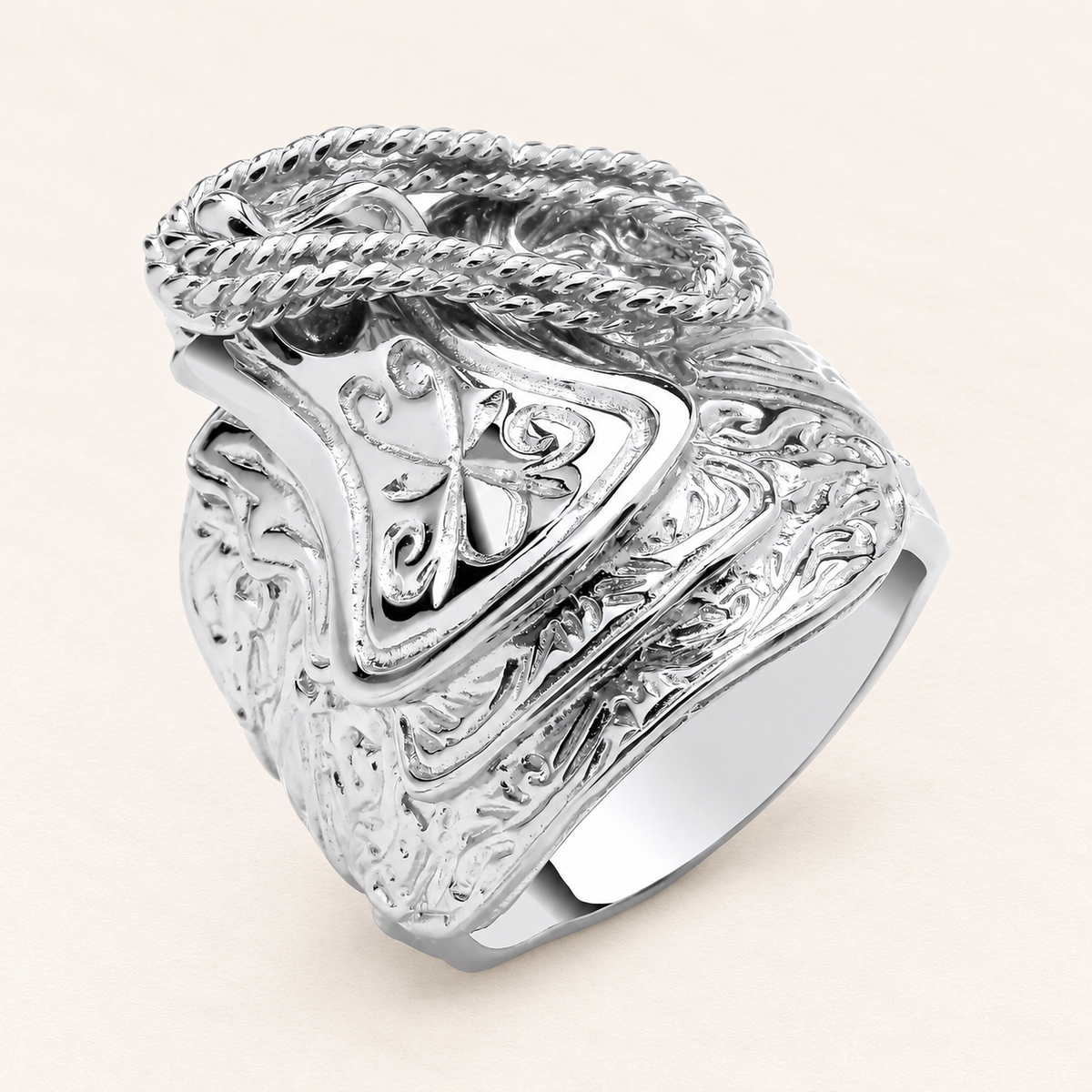 Bague Entrelacs Majestueux — argent