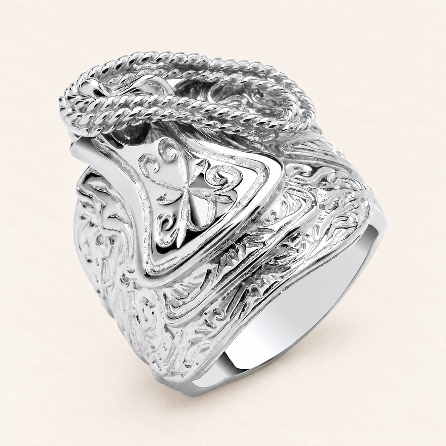 Bague Entrelacs Majestueux — argent