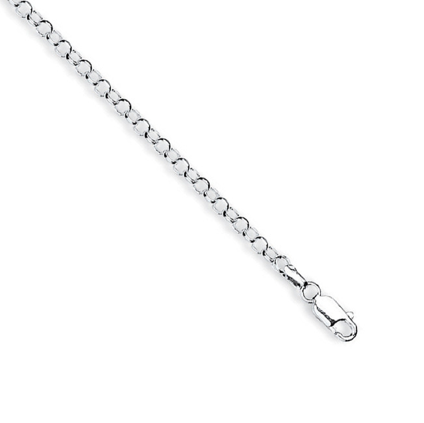 Silver 3mm Round Belcher Chain