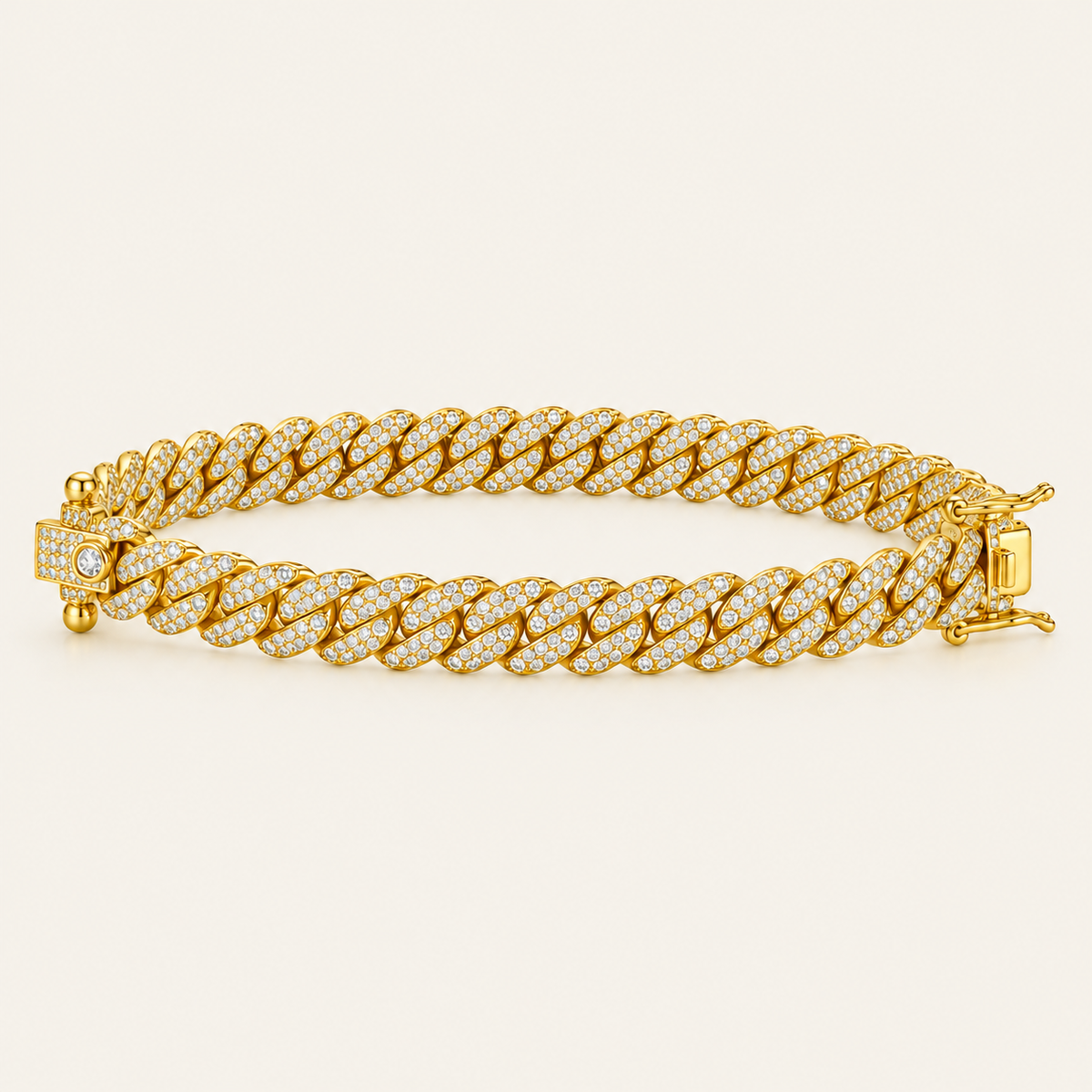 Gold-Tone Miami Bracelet