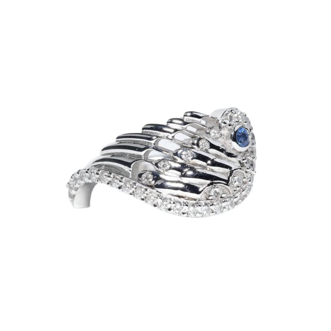 Bague 'Couple' Argent et Saphir