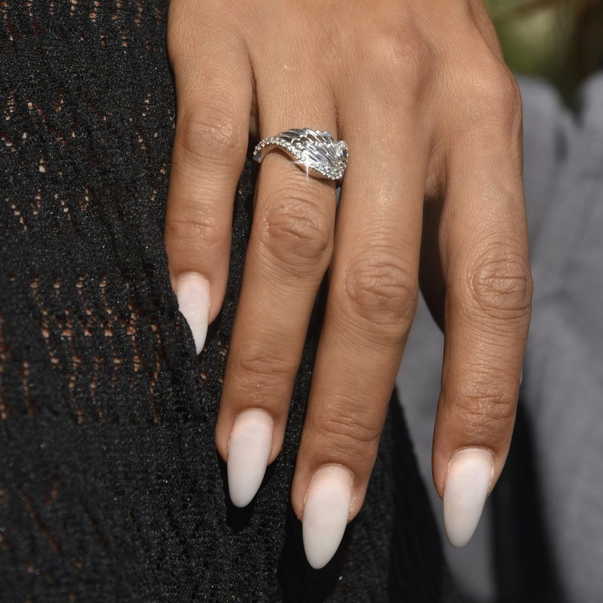 Bague 'Couple' Argent et Saphir