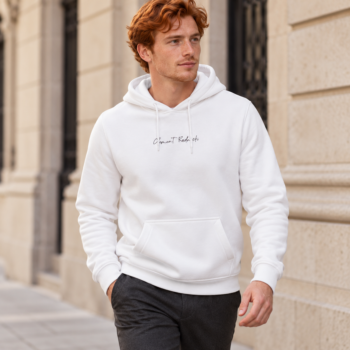 Sweat à capuche blanc Clement Rudnicki – Style sans effort