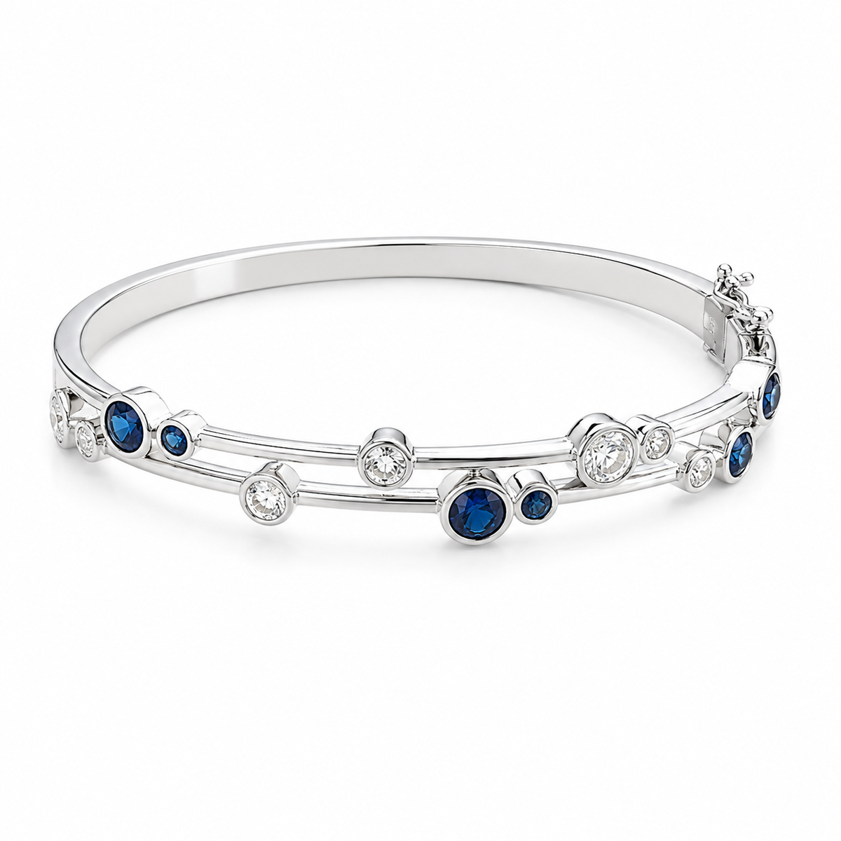 Bracelet Jonc Riviera Saphir
